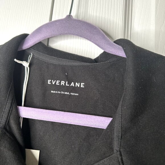 Everlane The Performance Black Short Sleeve Polo Shirt Men's Size Large L - Picture 4 of 8